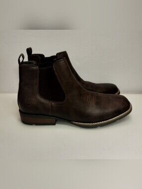 IUV Cowboy Boots For Men Square Toe Ankle Western Chelsea Boot Casual Size 11.5